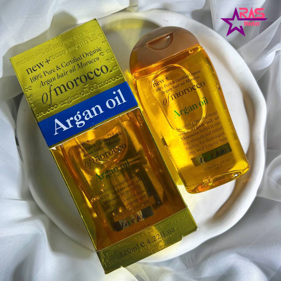 خرید و قیمت روغن مو آرگان برند لاو جوجو ۱۲۰ میل
