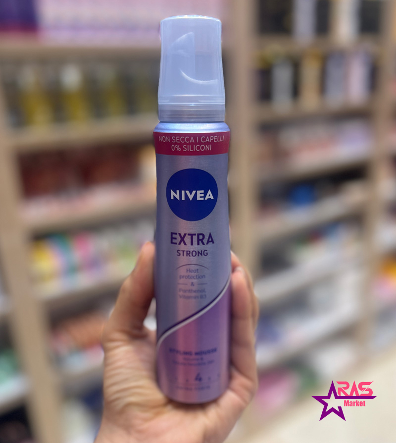 قيمت و خريد موس حالت دهنده و حجم دهنده مو نیوآ مدل Extra Strong حجم 150 میل