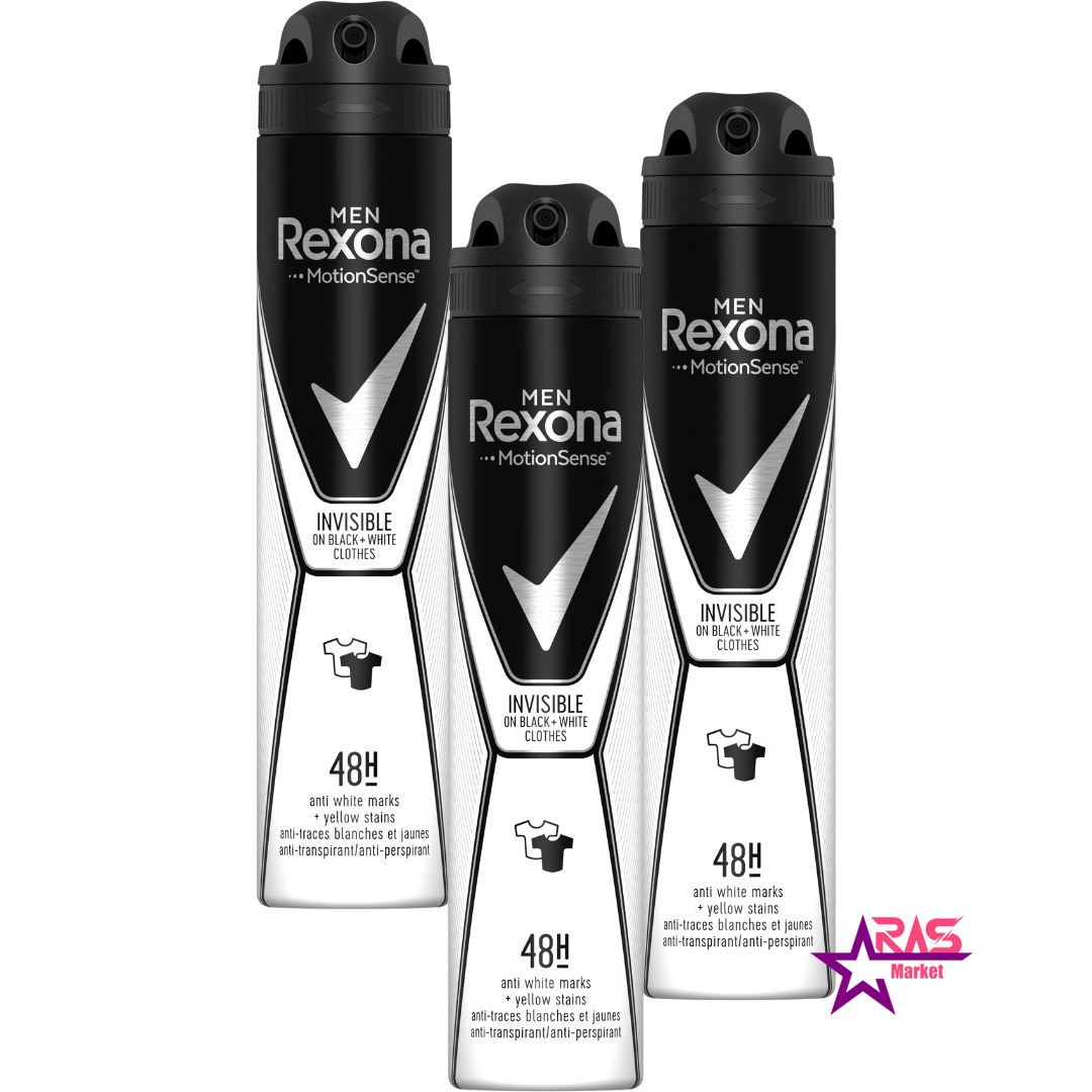 قیمت و خرید اسپری ضد تعریق مردانه رکسونا مدل Invisible On Black White Clothes