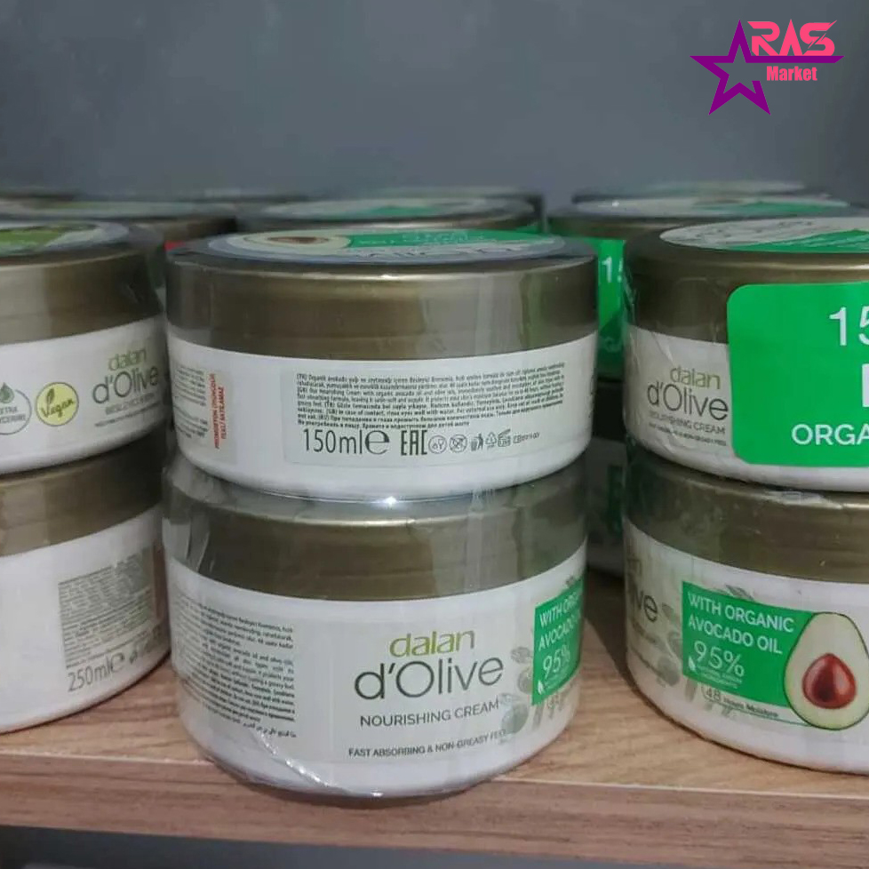 کرم مرطوب کننده پوست دالان Dalan حاوی روغن آووکادو حجم 150 میل