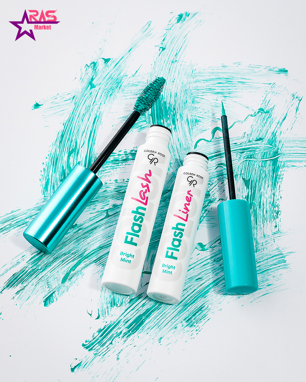 ریمل رنگی گلدن رز مدل Flash Lash رنگ Bright Mint(شماره 01)