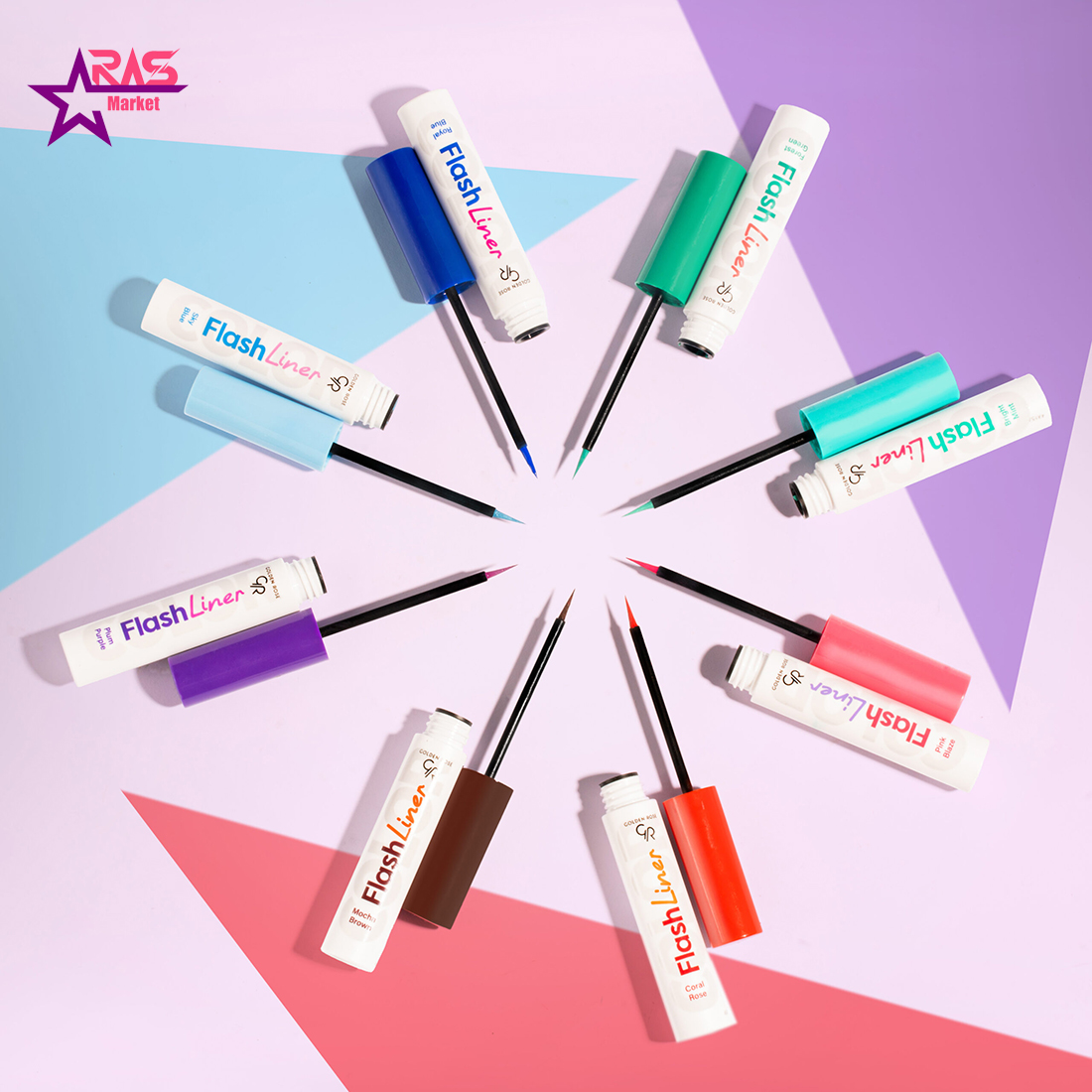 خرید خط چشم رنگی فلش لاینر گلدن رز سرخ مرجانی شماره 106