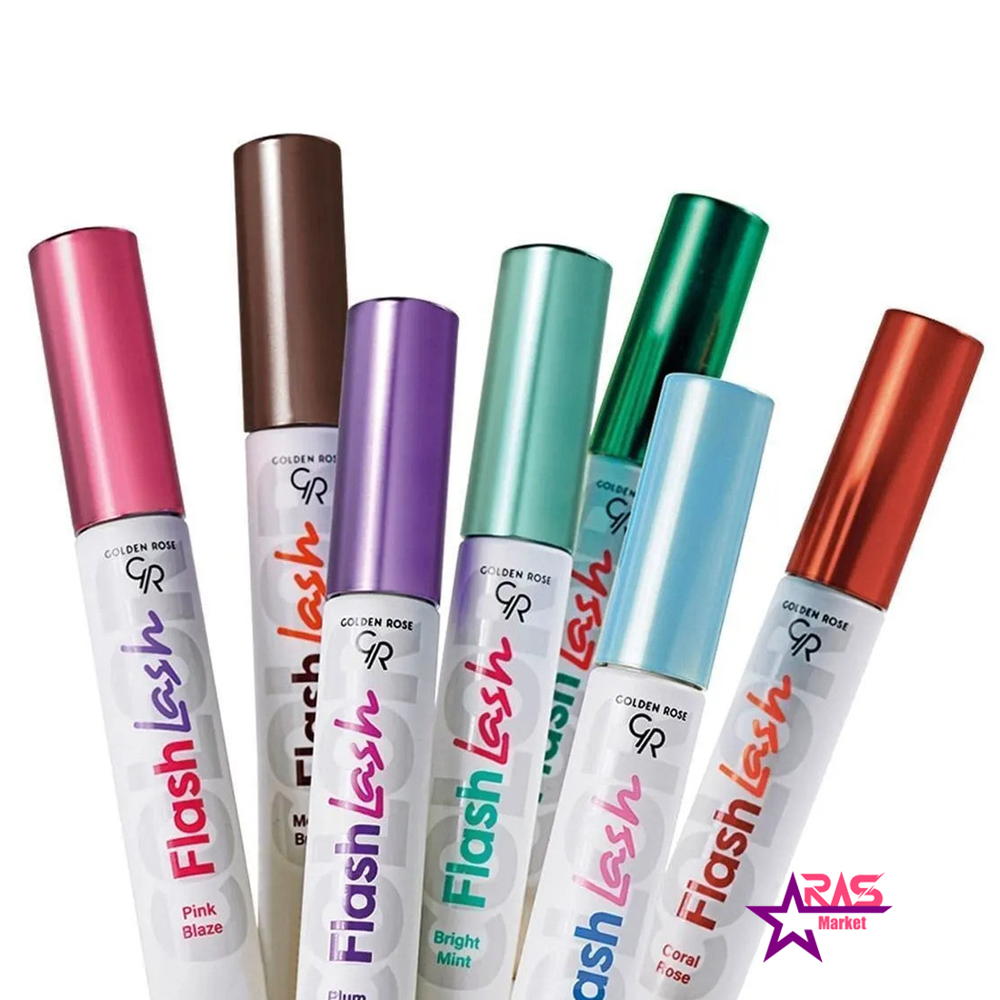 ریمل رنگی فلش گلدن رز شماره 08 مدل Mocha Brown رنگ قهوهای موکا