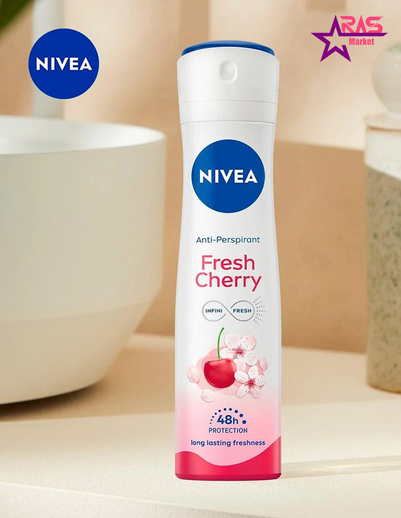 خرید و قیمت اسپری زنانه نیوا Fresh cherry Nivea