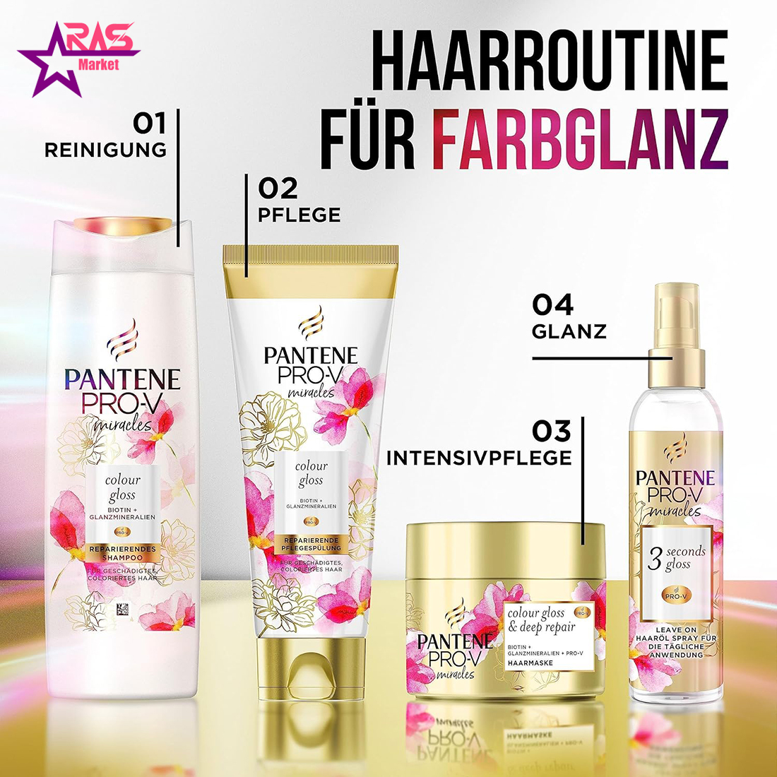 ماسک مو پنتن موهای رنگ شده Colour Gloss & Deep Repair