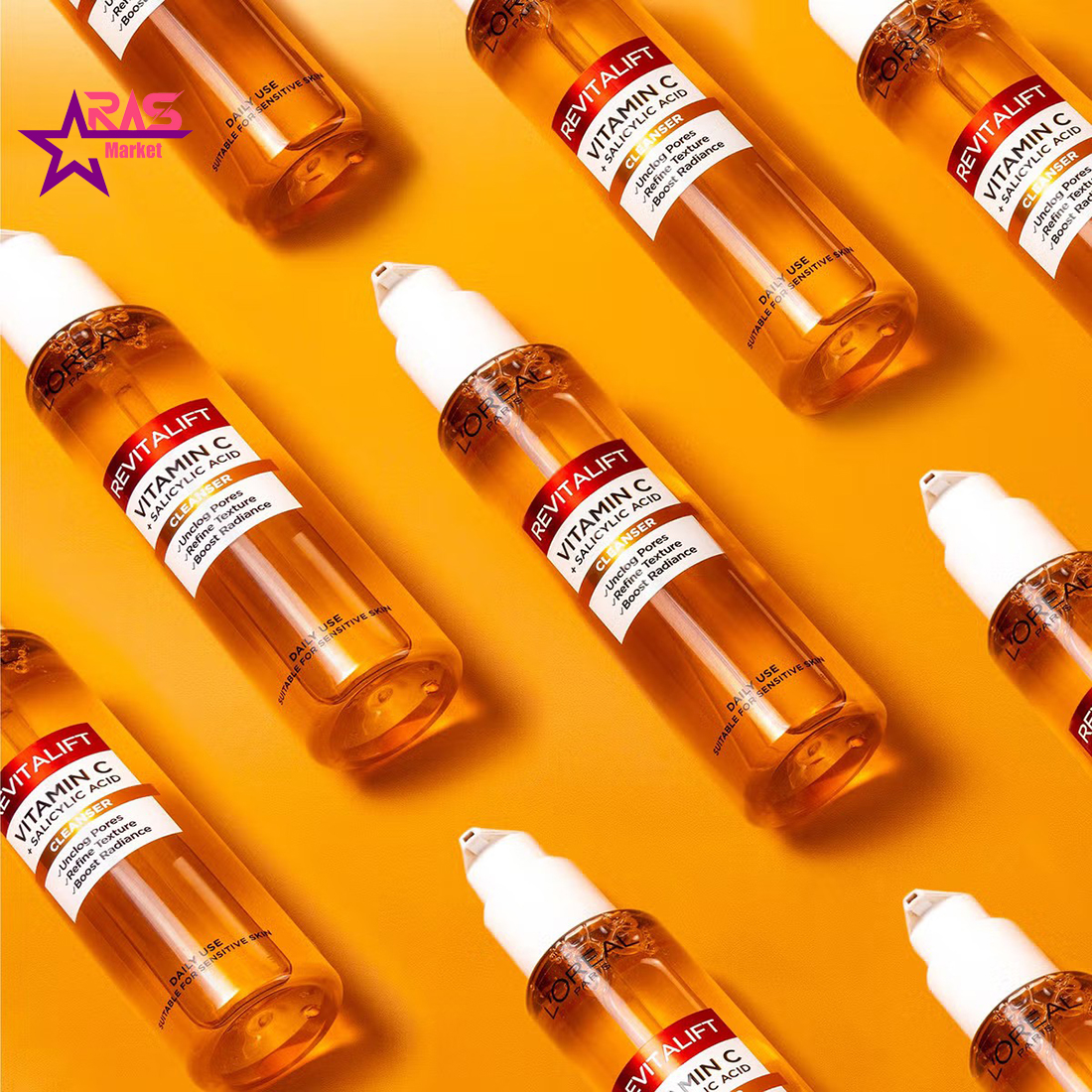 ژل شستشوی ضد لک لورال مدل Revitalift حاوی ویتامین سی