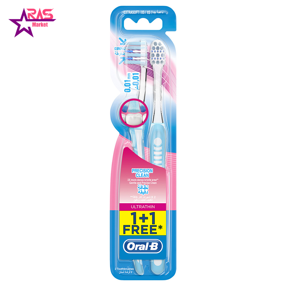 مسواک اورال بی مدل Precision Clean با برس نرم بسته 2 عددی-ارس مارکت مسواک اورال بی مدل Precision Clean با برس نرم بسته 2 عددی-ارس مارکت
