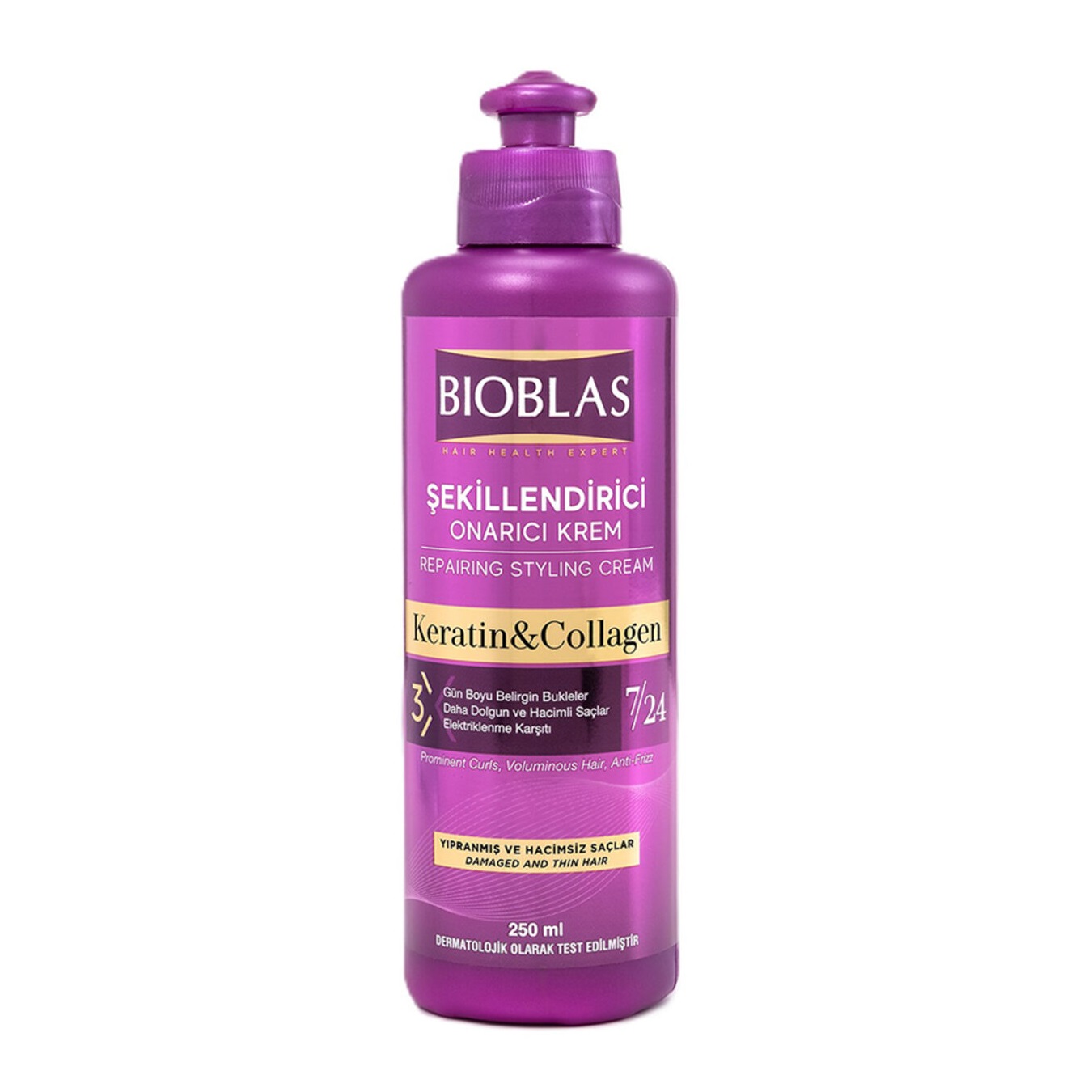 کرم مو بیوبلاس حاوی کلاژن و کراتین مناسب موهای آسیب دیده و نازک و کم حجم 250 میلی لیتر کرم مو بیوبلاس حاوی کلاژن و کراتین مناسب موهای آسیب دیده و نازک و کم حجم 250 میلی لیتر