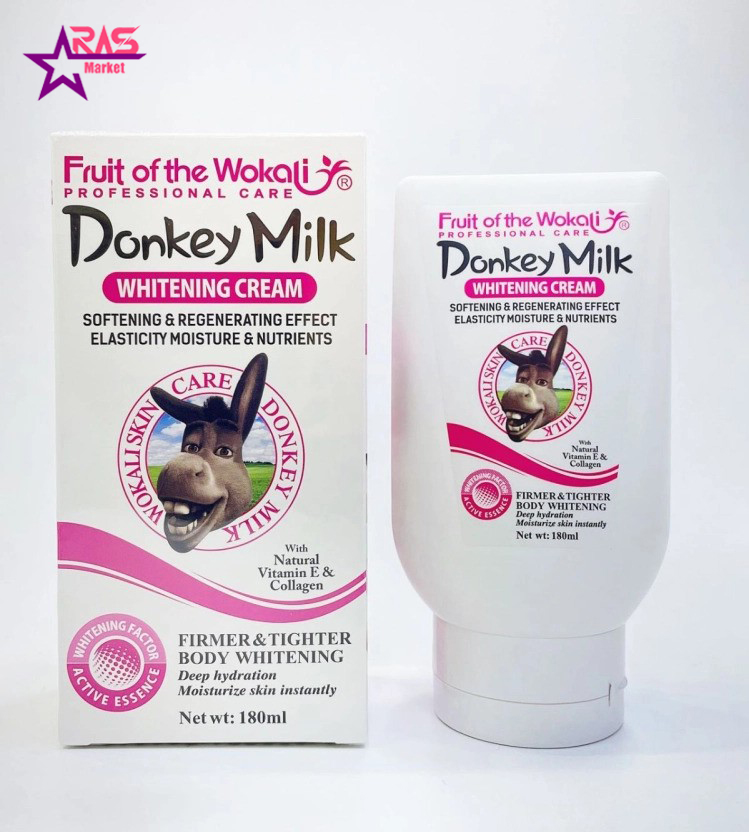 کرم سفید کننده و مرطوب کننده شیر الاغ صورت و بدن تا چندین درجه برند وکالی