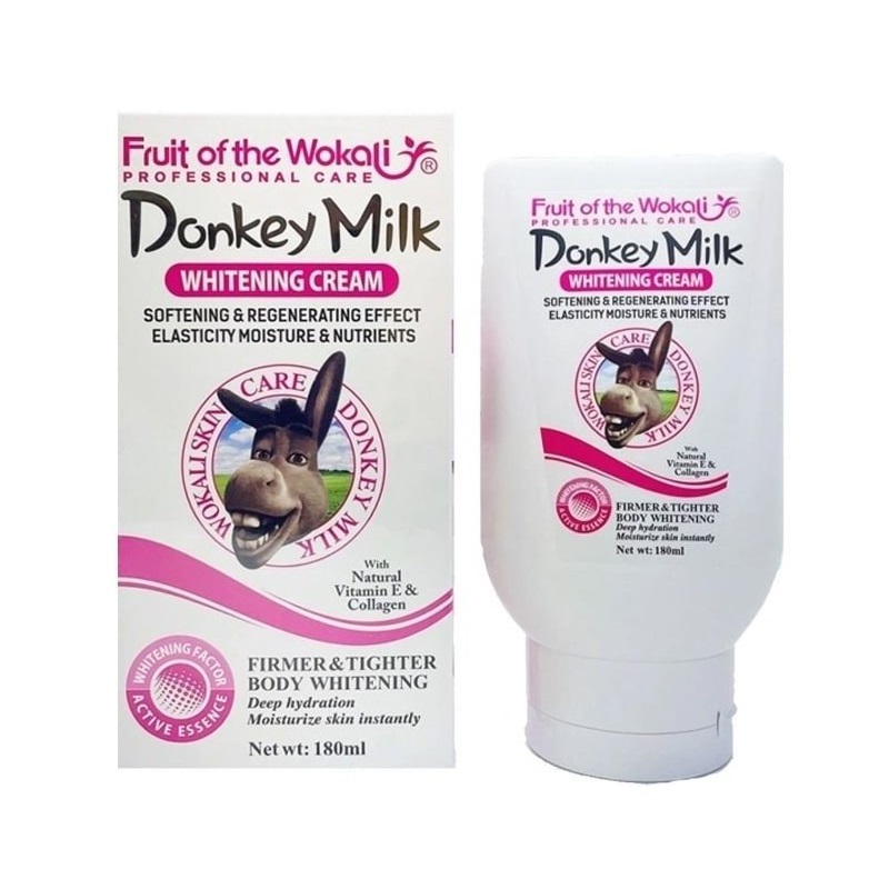 کرم سفید کننده و آبرسان شیر الاغ وکالی مخصوص بدن 180 میلی لیتر کرم سفید کننده و آبرسان شیر الاغ وکالی مخصوص بدن 180 میلی لیتر