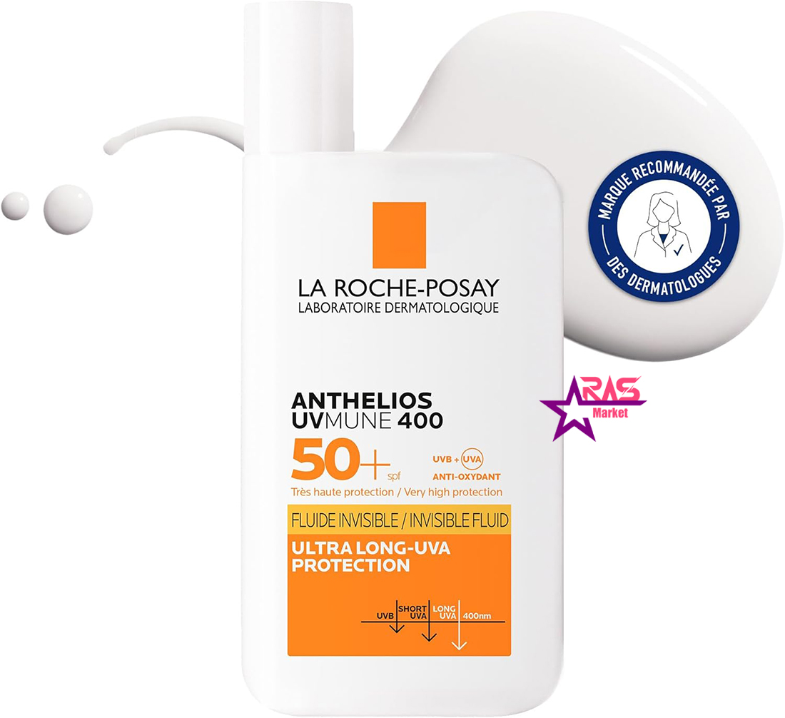 ضدآفتاب لاروش پوزای مدل Invisible Fluid با +SPF 50