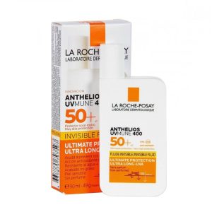 کرم ضد آفتاب لاروش پوزای مدل Invisible Fluid با +SPF50 بی رنگ مناسب پوست های نرمال و خشک و حساس 50 میلی لیتر