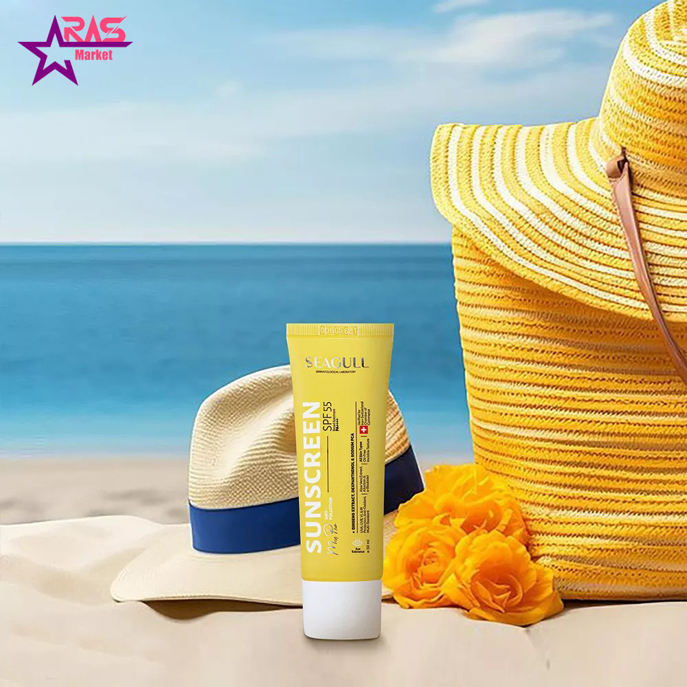 کرم ضد آفتاب فاقد چربی آقایان سی گل با SPF 55 حجم 50 میل