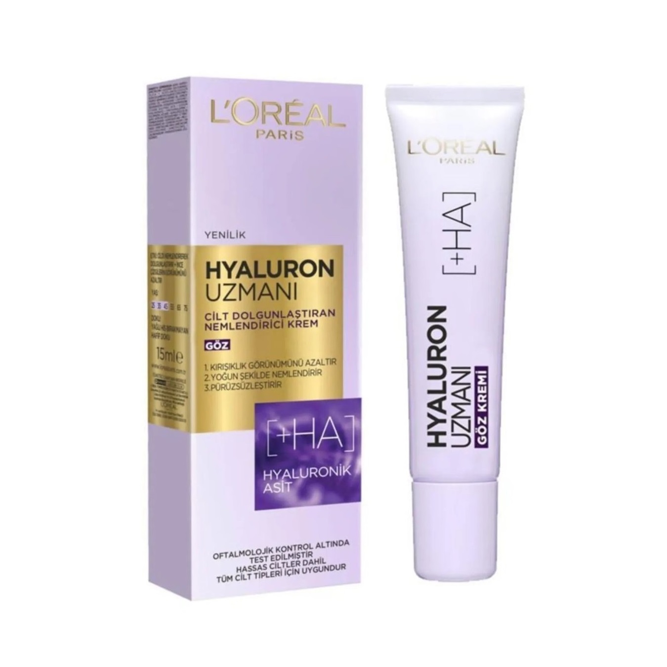 کرم دور چشم لورآل مدل Hyaluron Uzmani حاوی هیالورونیک اسید ضد چروک و آبرسان قوی 50 میلیلیتر کرم دور چشم لورآل مدل Hyaluron Uzmani حاوی هیالورونیک اسید ضد چروک و آبرسان قوی 50 میلیلیتر