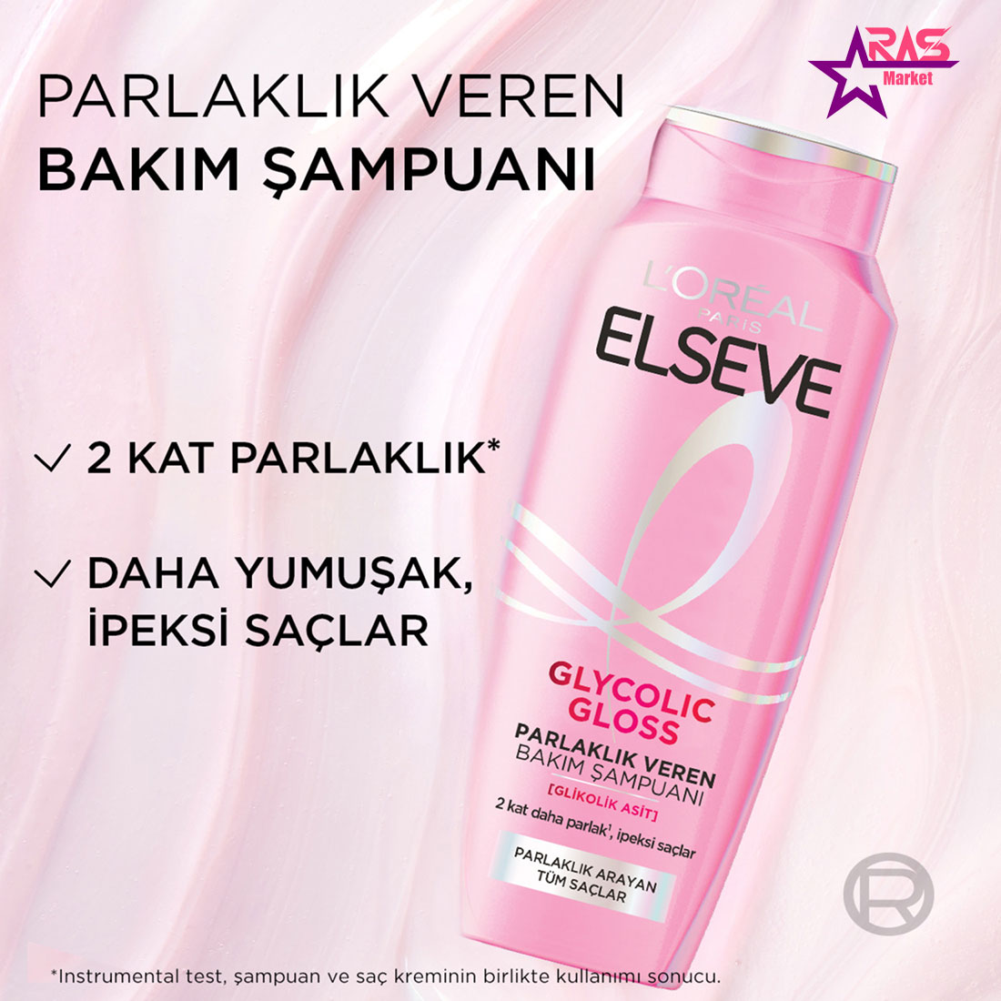 شامپو درخشان کننده و براق کننده مو لورال مدل Glycolic Gloss