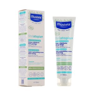 کرم مرطوب کننده موستلا مدل Stelatopia+ ضد اگزما و ضد خارش مناسب پوست های خیلی خشک و حساس 150 میلی لیتر