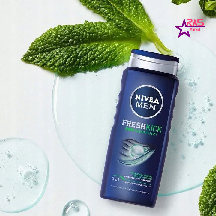 شامپو سر و بدن آلمانی نیوآ NIVEA MEN Freshkick مردانه