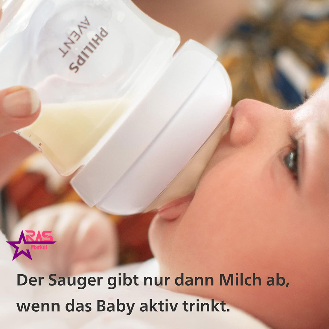 شیشه شیر اونت AVENT ظرفیت ۱۲۵ میل 0m سایز 1