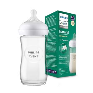 شیشه شیر اونت پیرکس مدل Natural Response Glass سایز متوسط حجم 240 میلی لیتر