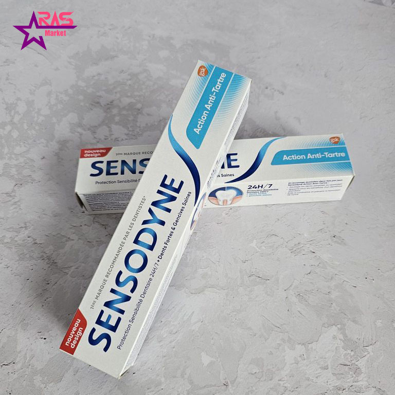 خمیر دندان سنسوداین action anti tartar