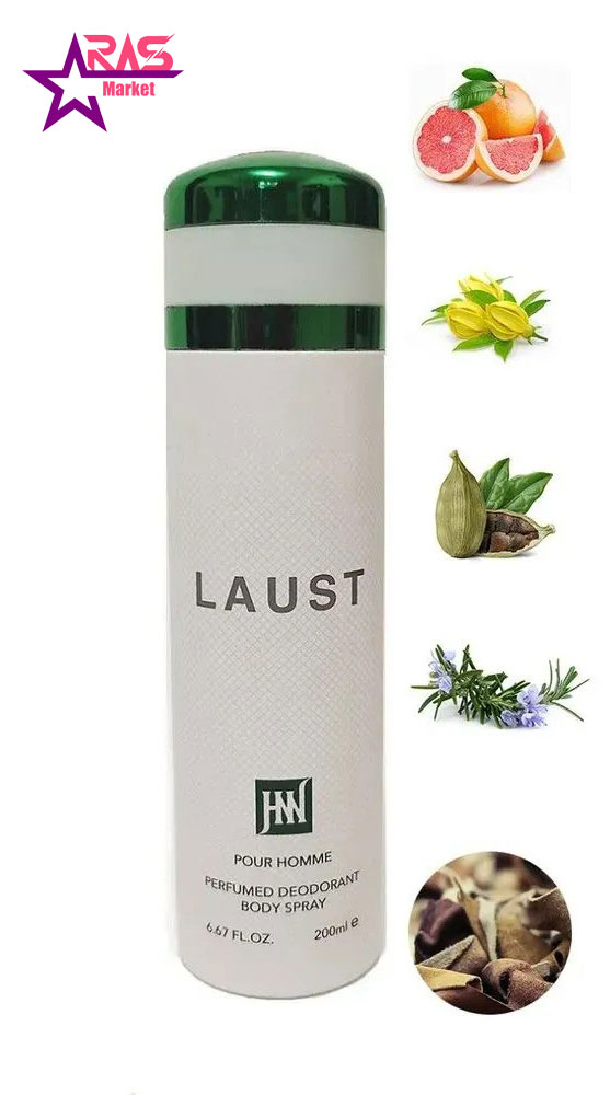 اسپری مردانه جانوین لاگوست سفید مدل LAUST حجم200میل 