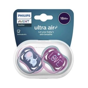 پستانک ارتودنسی اونت مدل Ultra Air مناسب 18 ماه به بالا بسته دو عددی