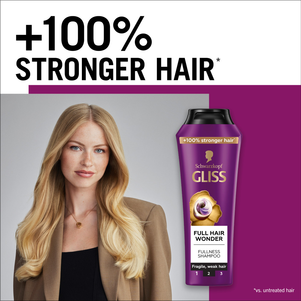 شامپو گلیس مدل Full Hair Wonder ضد ریزش مو