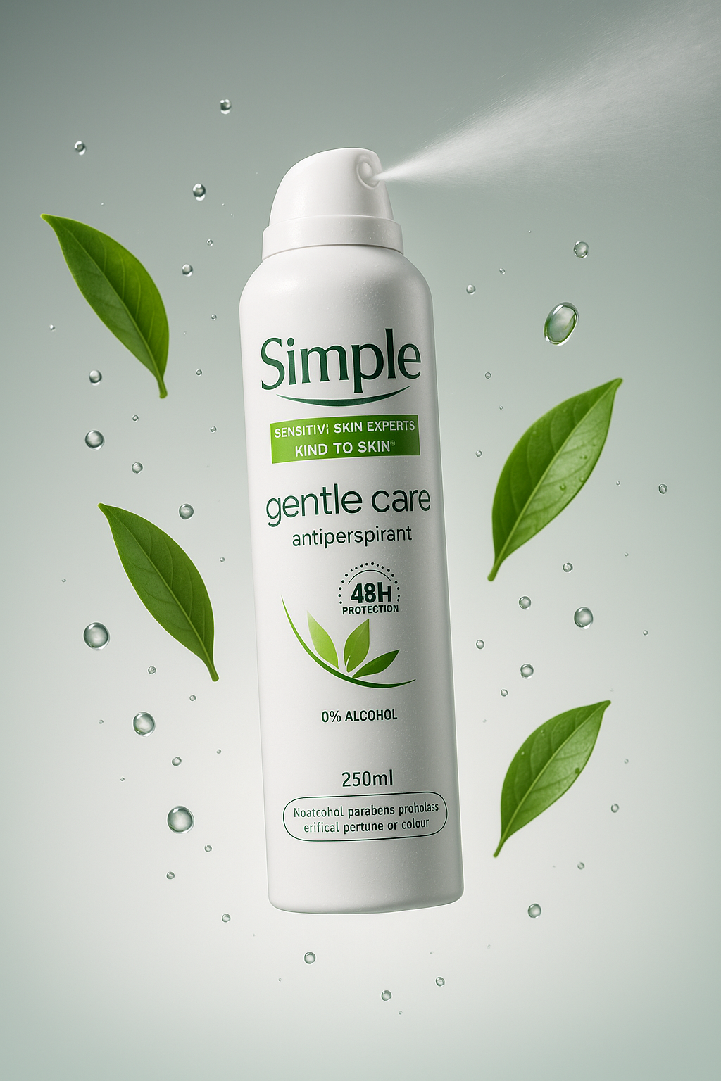 اسپری ضد تعریق سیمپل مدل gentle care زنانه